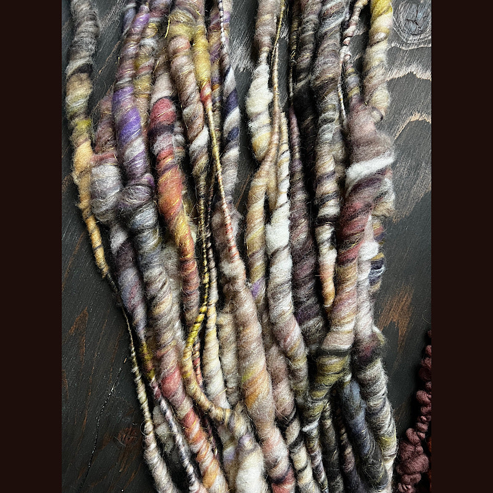 Very Large lot of 5 skeins of art yarn for weaving  14.7 oz