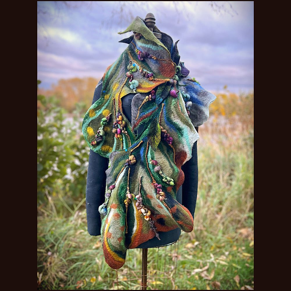 Felted Scarf 60” x 13”