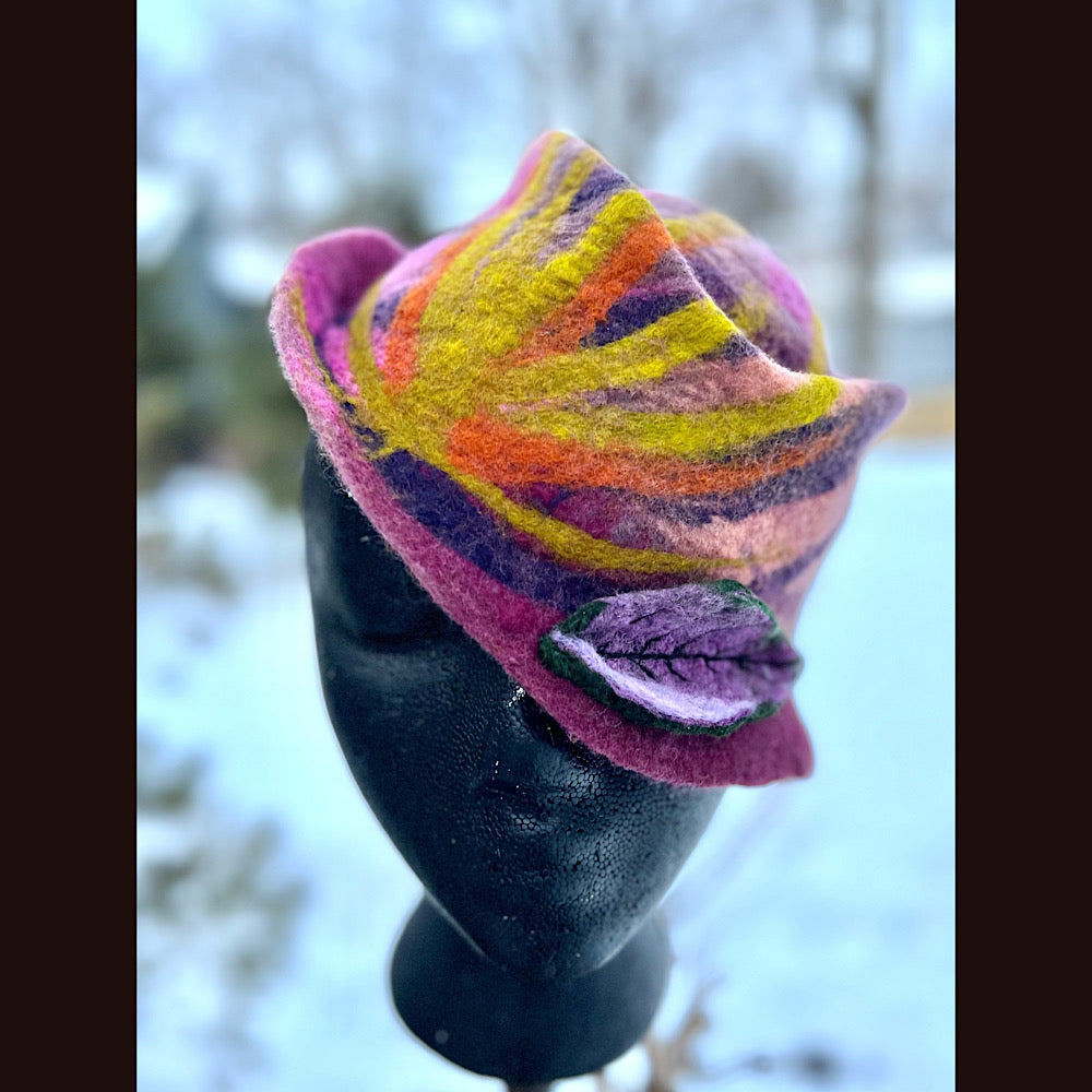 Mini Felted top hat small