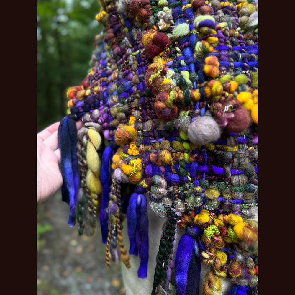 Woven capelet poncho size medium