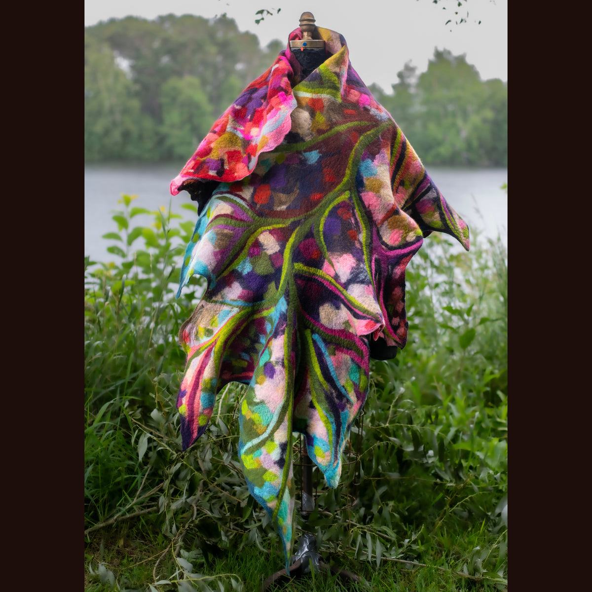 Felted Shawl 80” X 36”