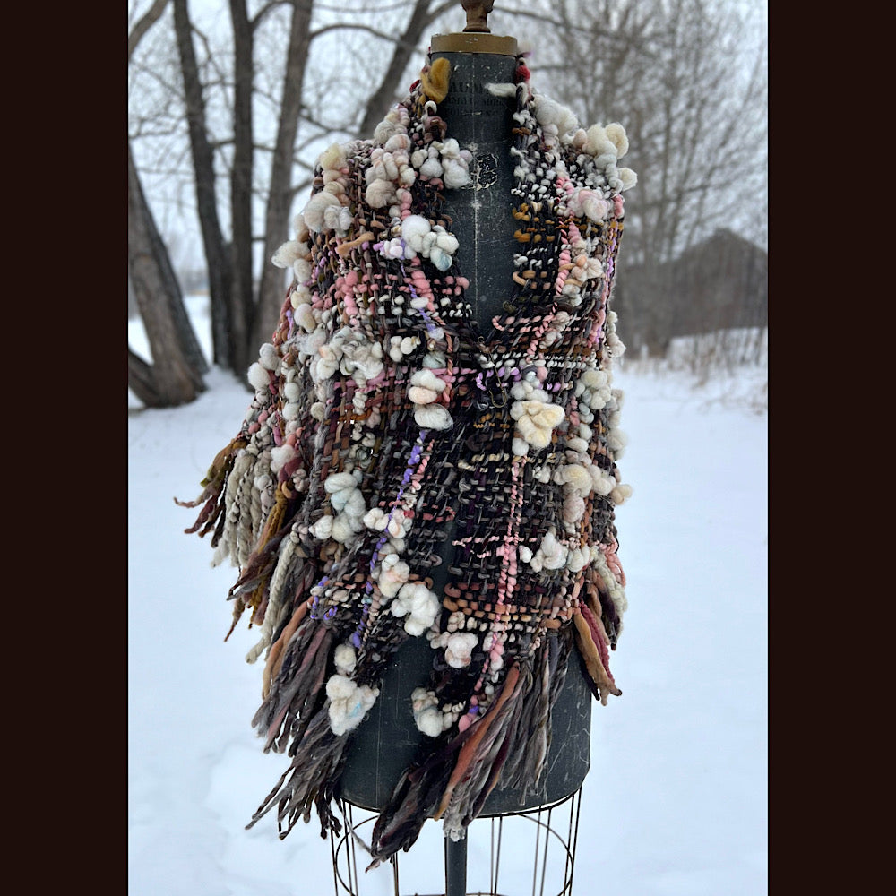 Woven shawl 84”X 34”