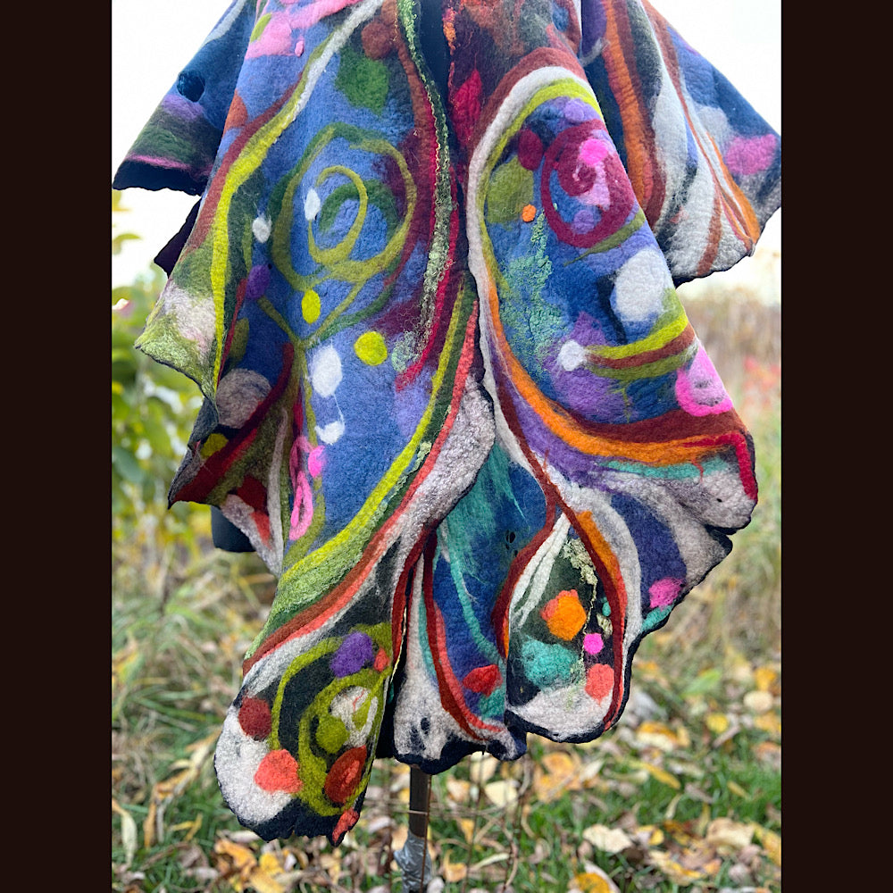 Felted Shawl 84” X 27”