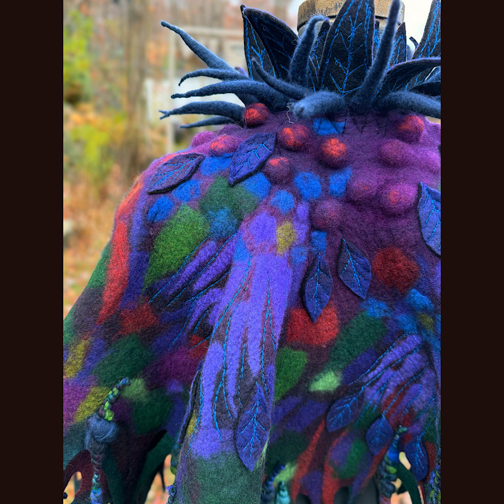 Handmade wool Felted Capelet