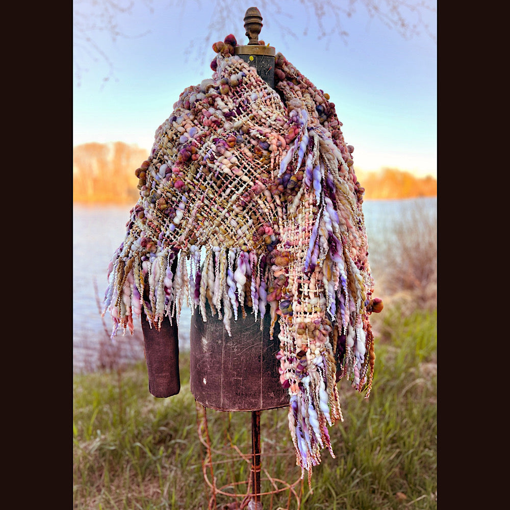 Woven shawl 82” X 36” 1 pound