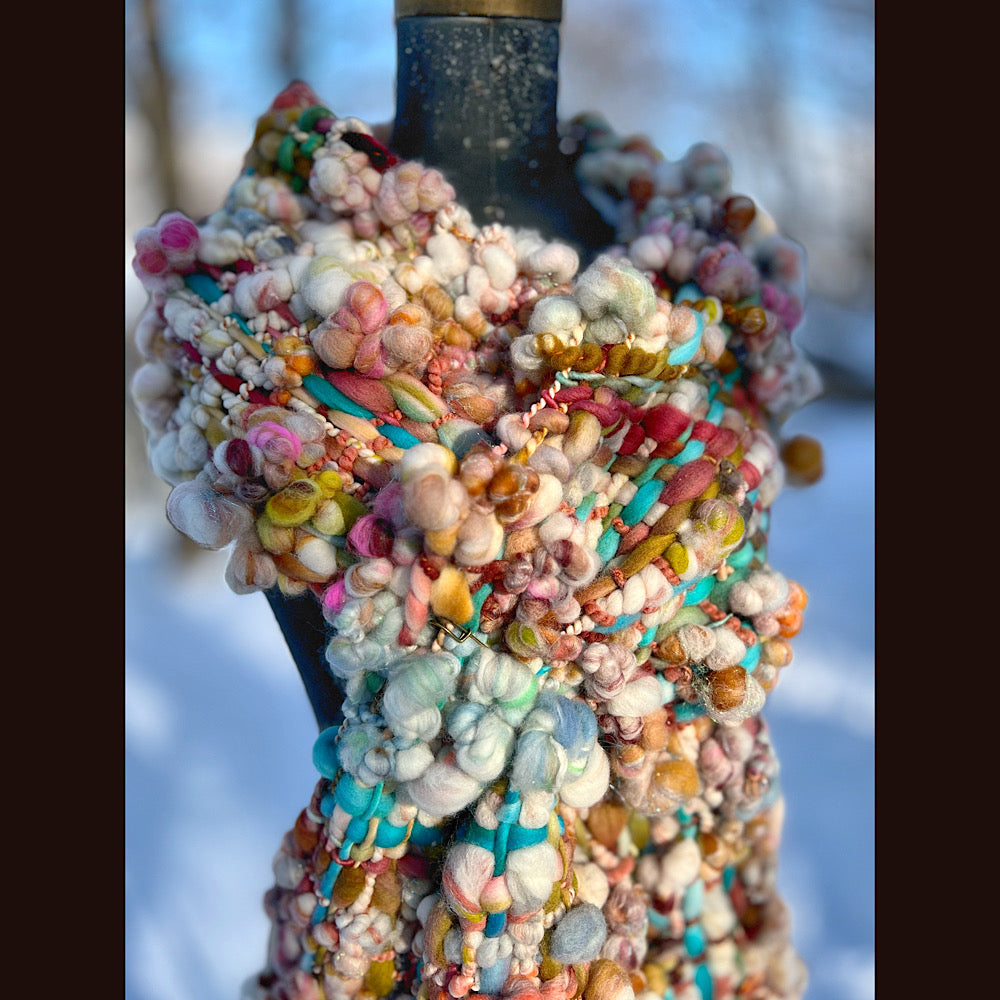 The Golden Rose Scarf 92” X 10”