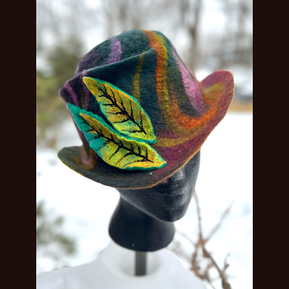 Mini Felted top hat small