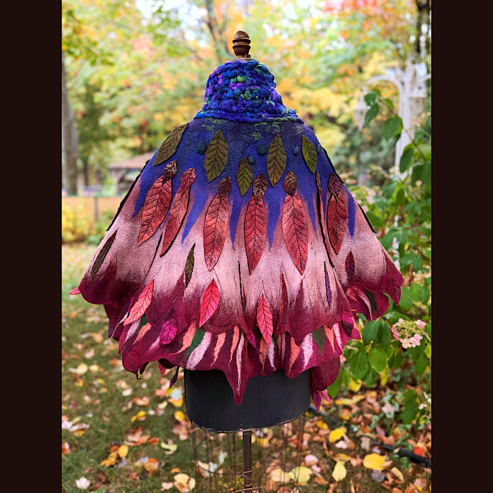 Handmade Felted Wool Scarf 80” X 29”