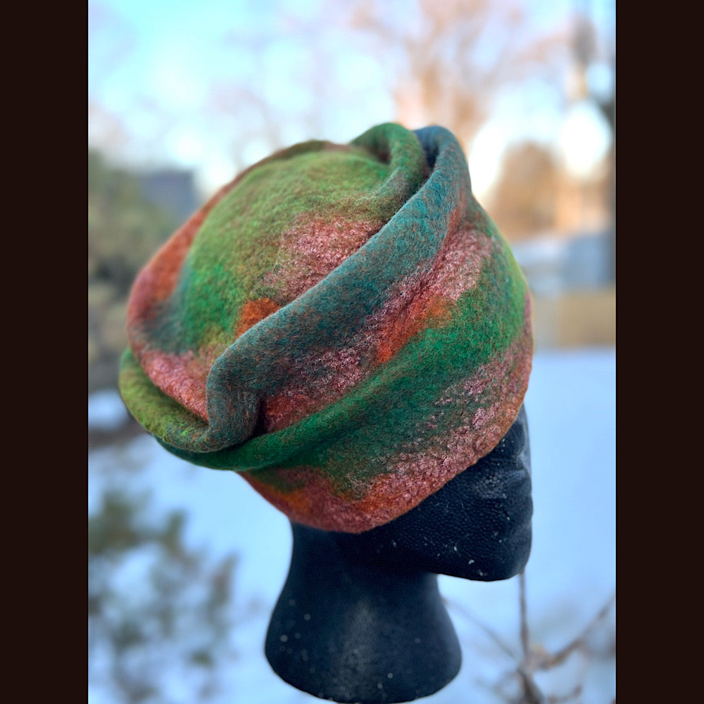 Felted top hat 23” 1/2 medium