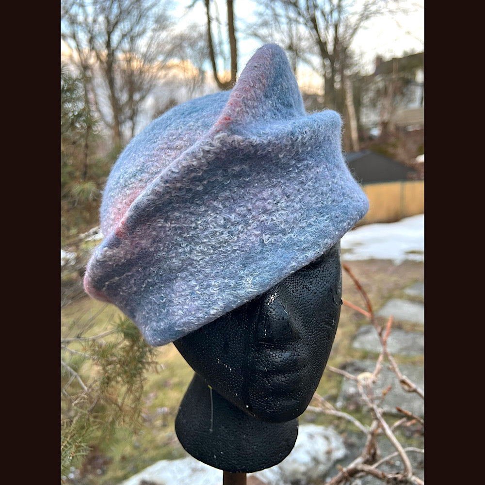 Felted top hat 22” small