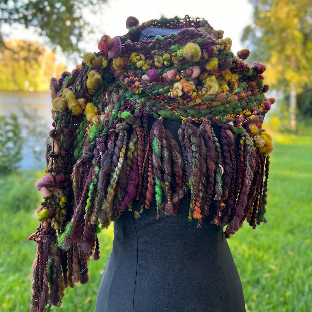 Woven shawl scarf 57” X 17”