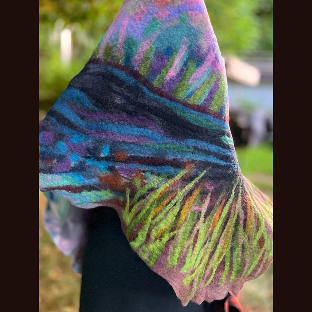 Felted Scarf 80” X 25”
