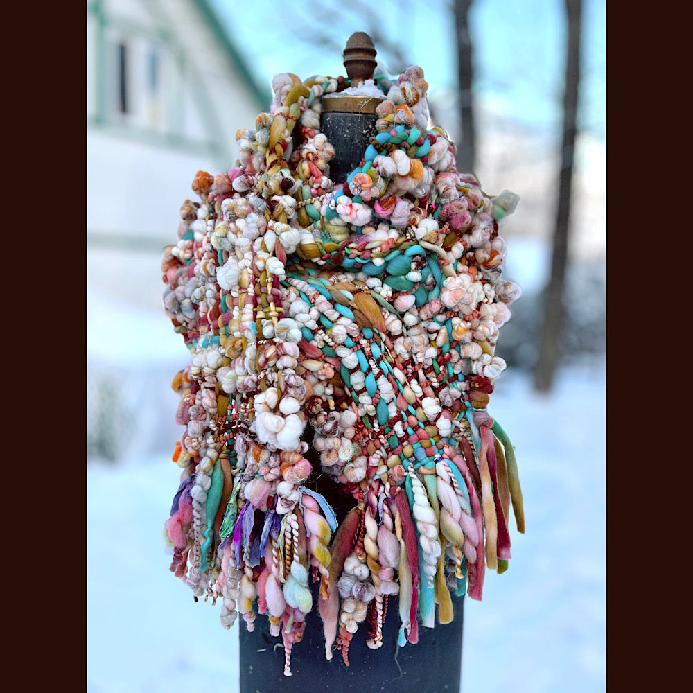 The Golden Rose Scarf 92” X 10”