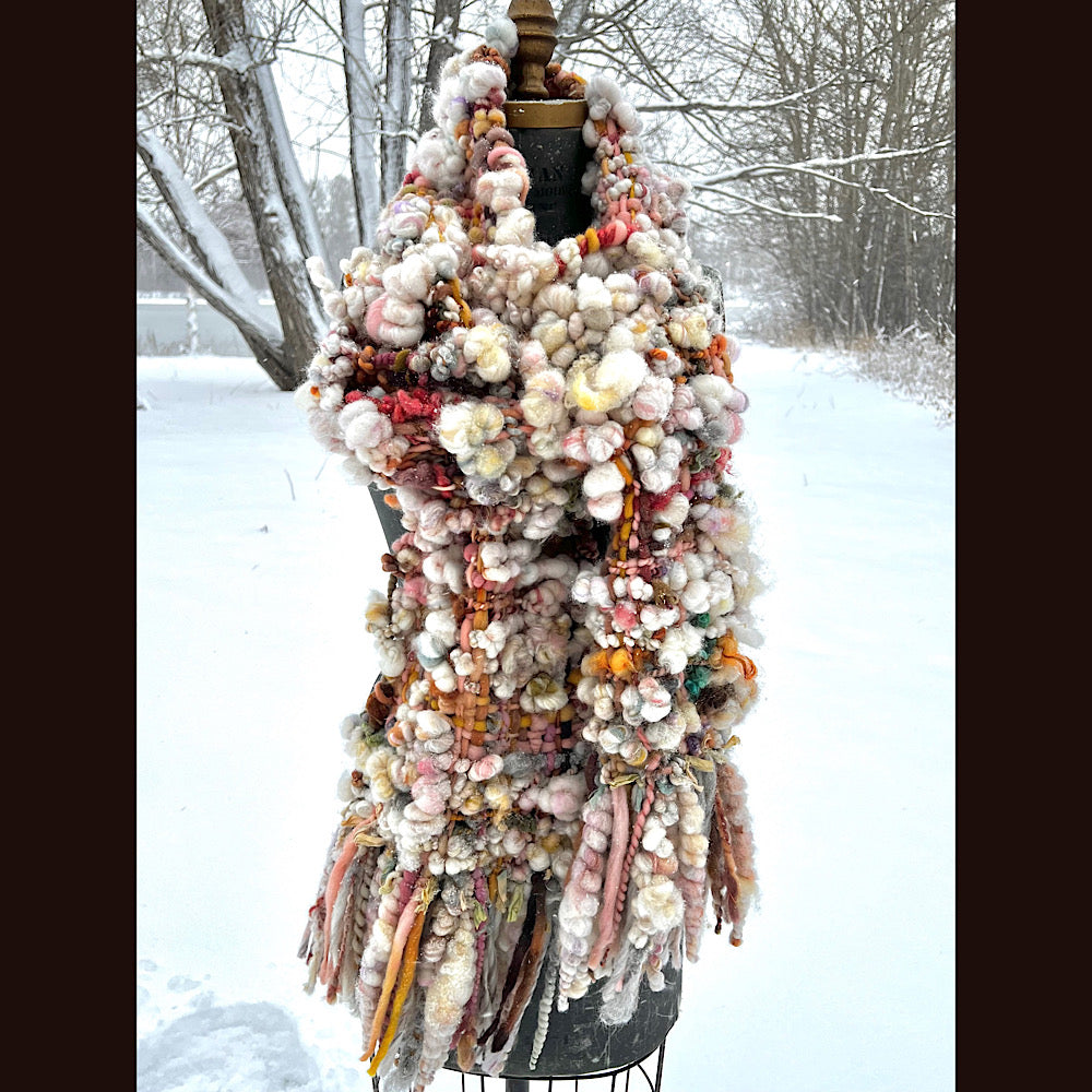 The Golden Rose Scarf 88” X 10”