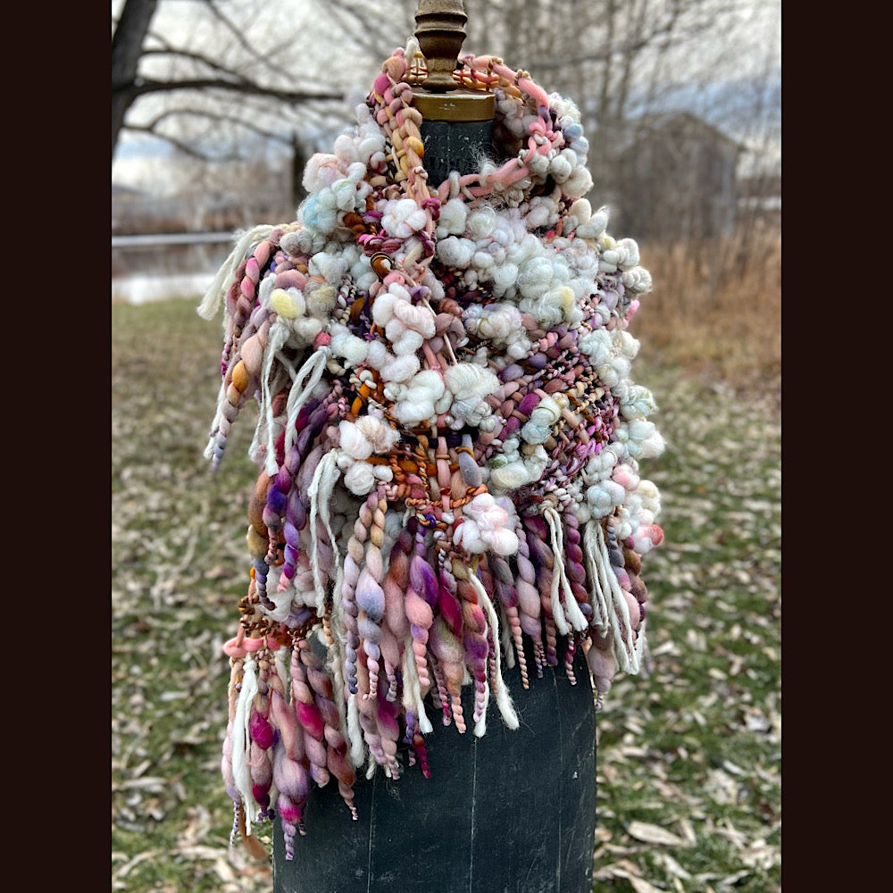 Golden Rose shawl 59” X 27”