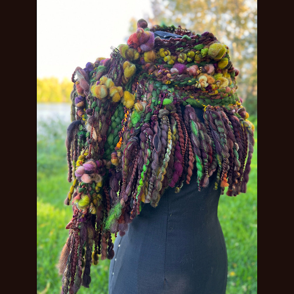 Woven shawl scarf 57” X 17”