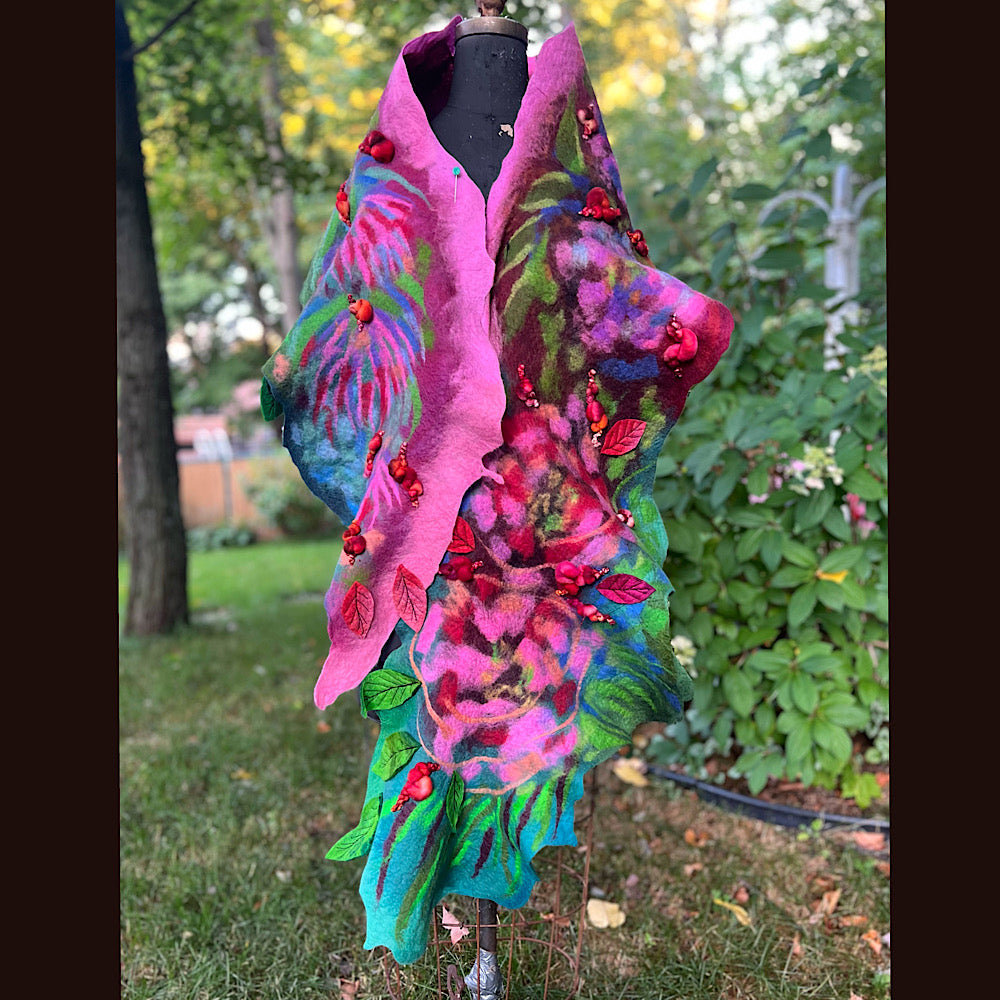 Felted Scarf 86” X 17”