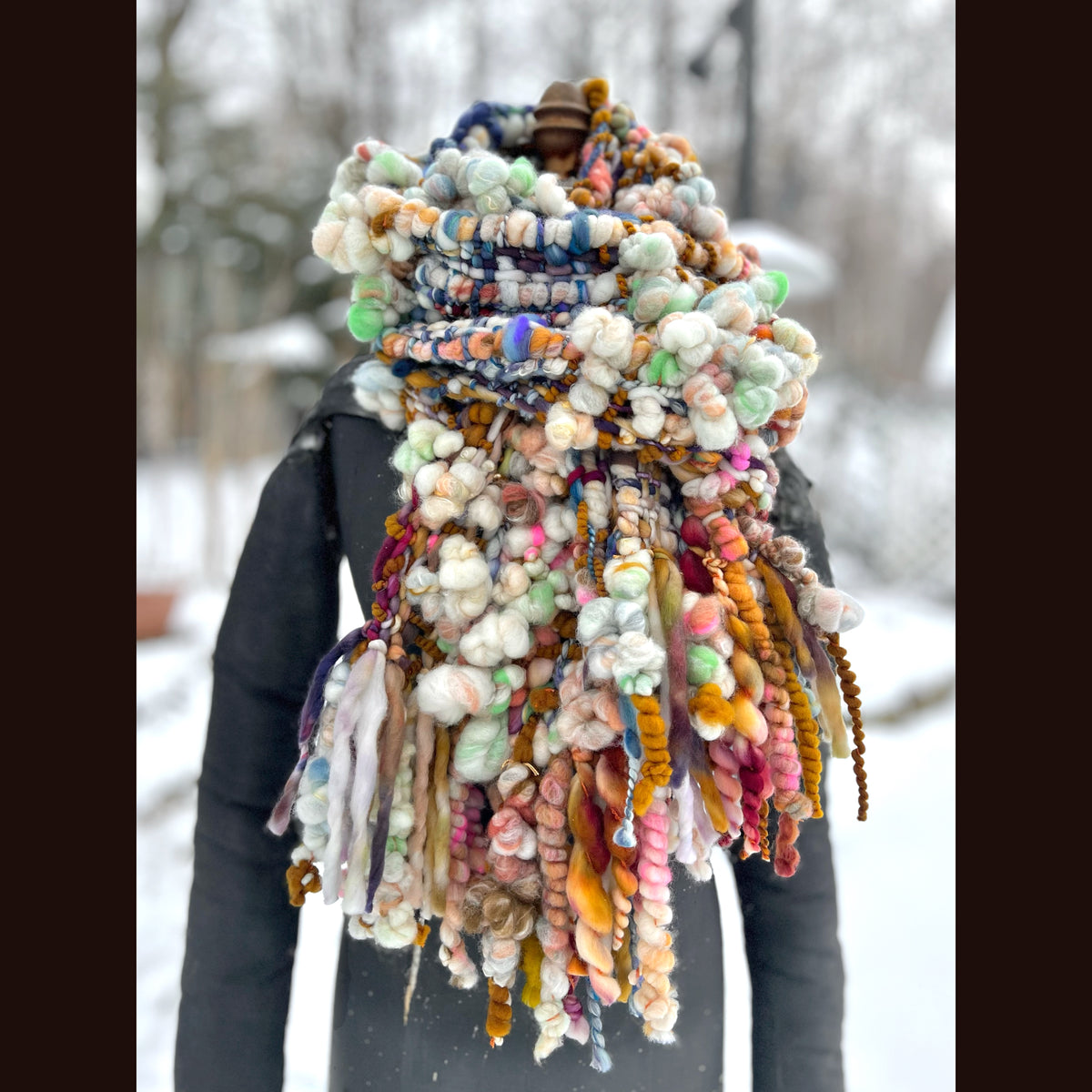 The Golden Rose Scarf 86” X 9”