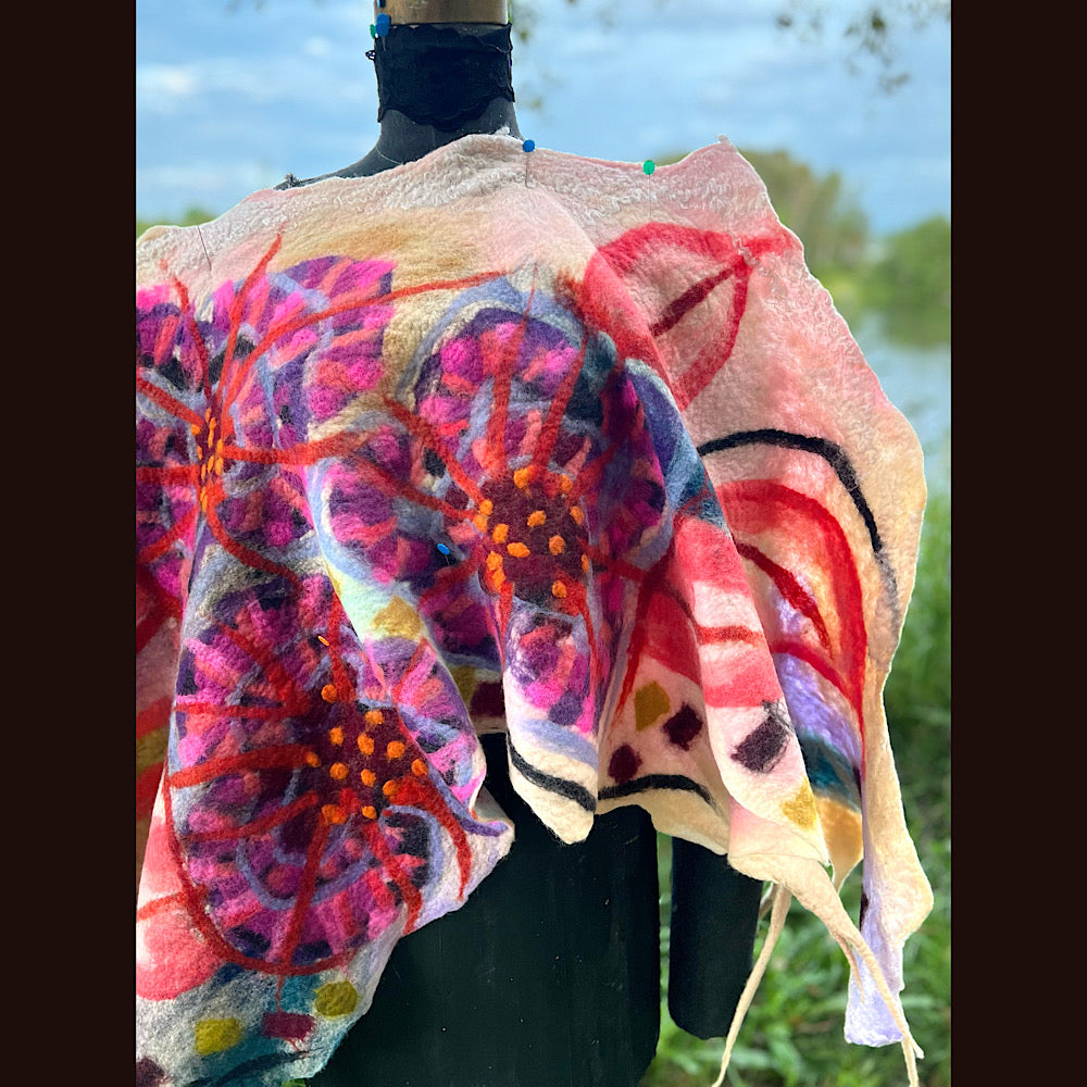 Felted Shawl 92” X 21”