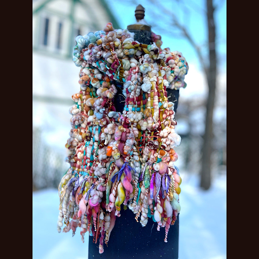 The Golden Rose Scarf 92” X 10”