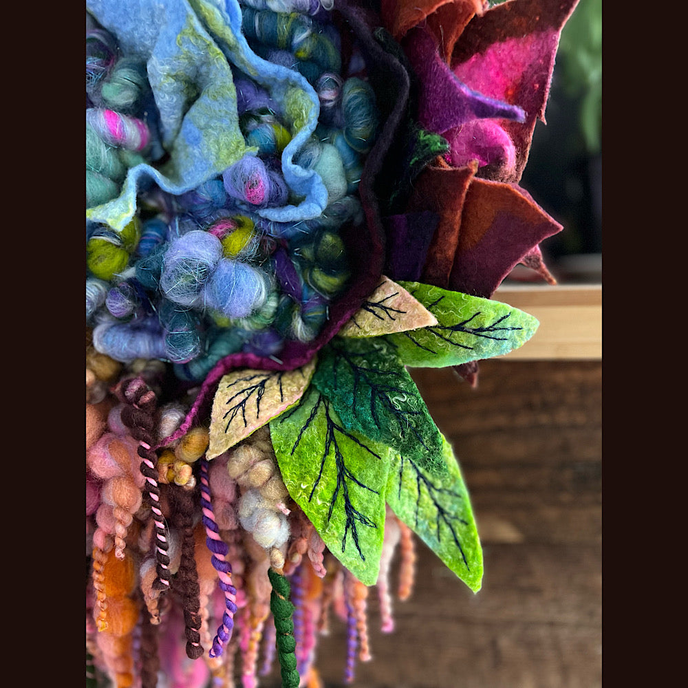 Round woven wall hanger 15” X 20”