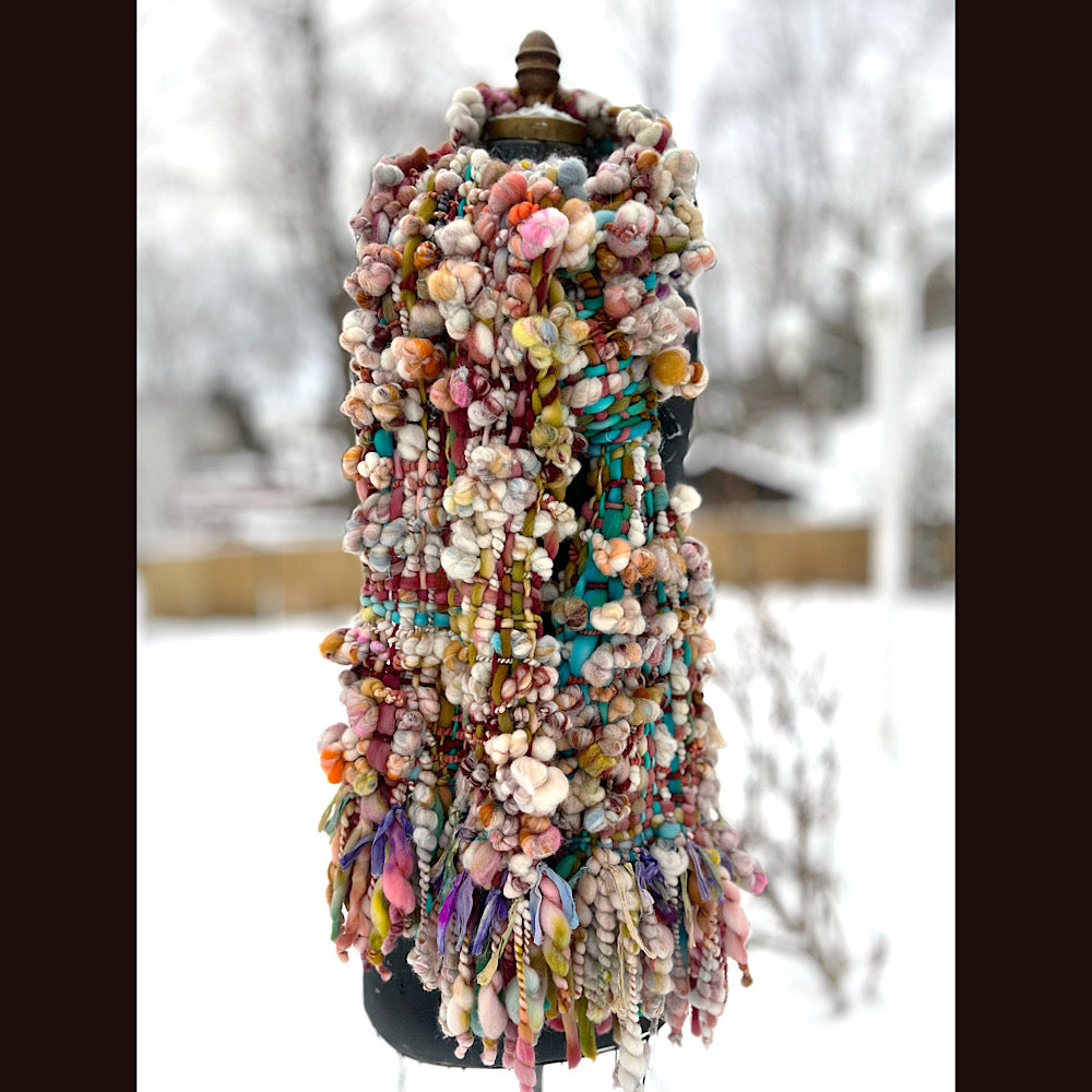 The Golden Rose Scarf 92” X 10”