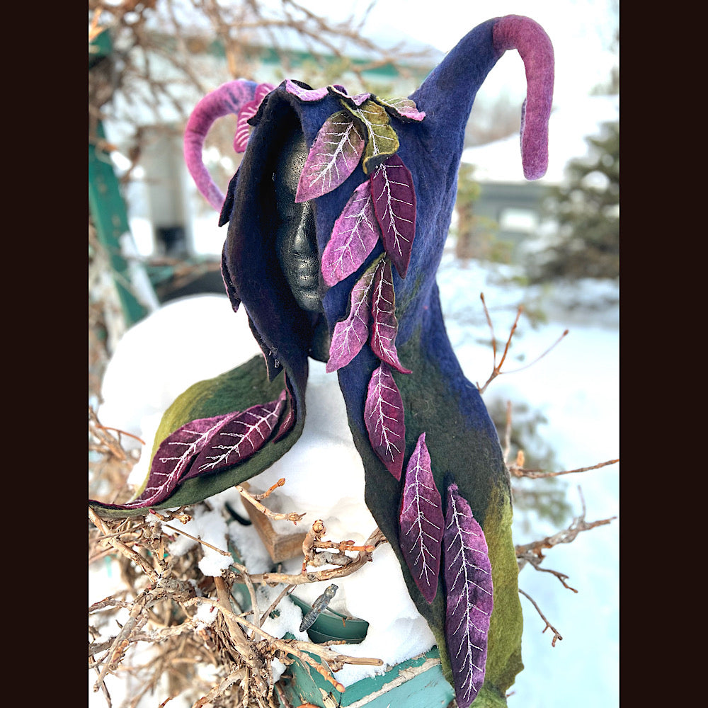 L’esprit des bois felted hood size 24” large