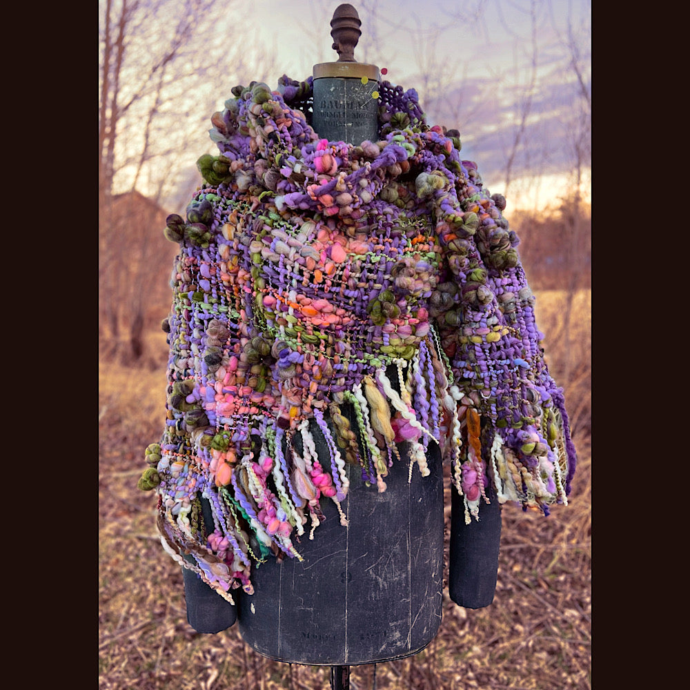 Woven shawl 80” X 34” 1 pound