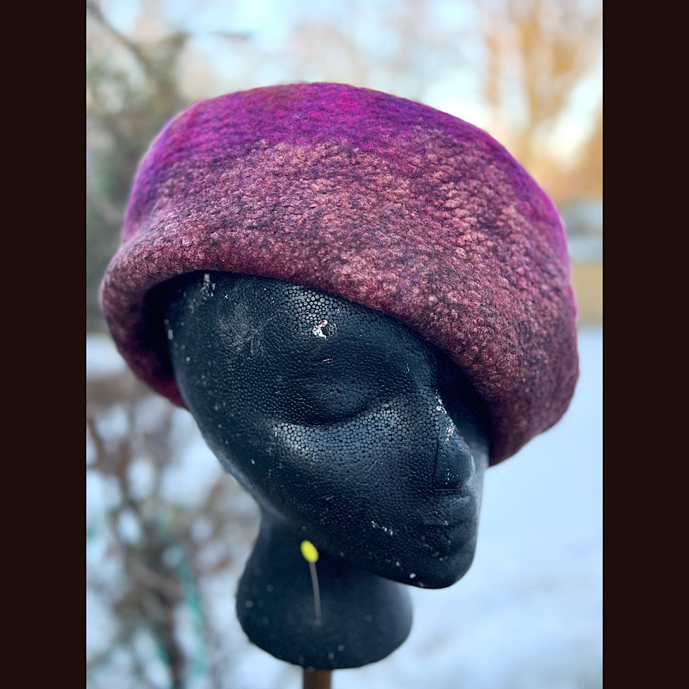 Felted top hat 23” 1/2 medium