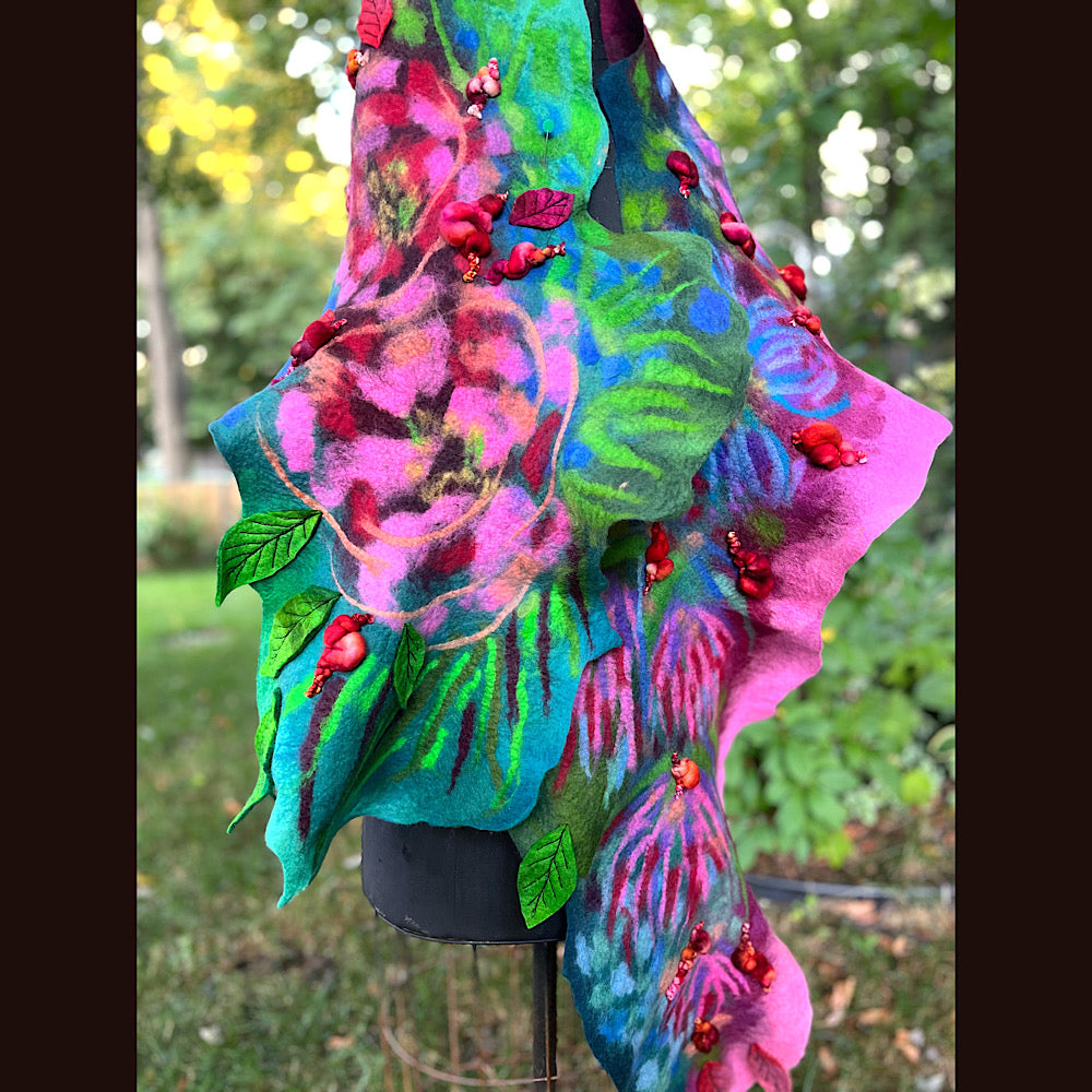 Felted Scarf 86” X 17”
