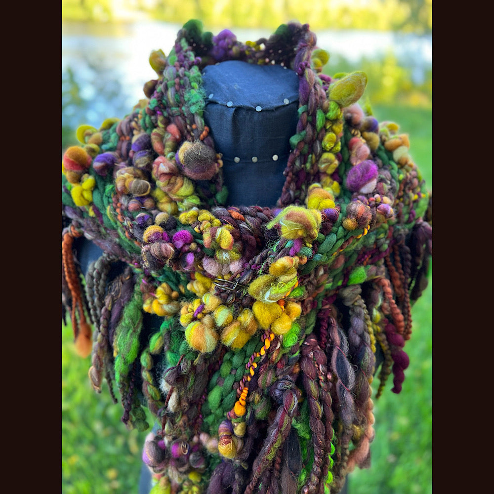 Woven shawl scarf 57” X 17”