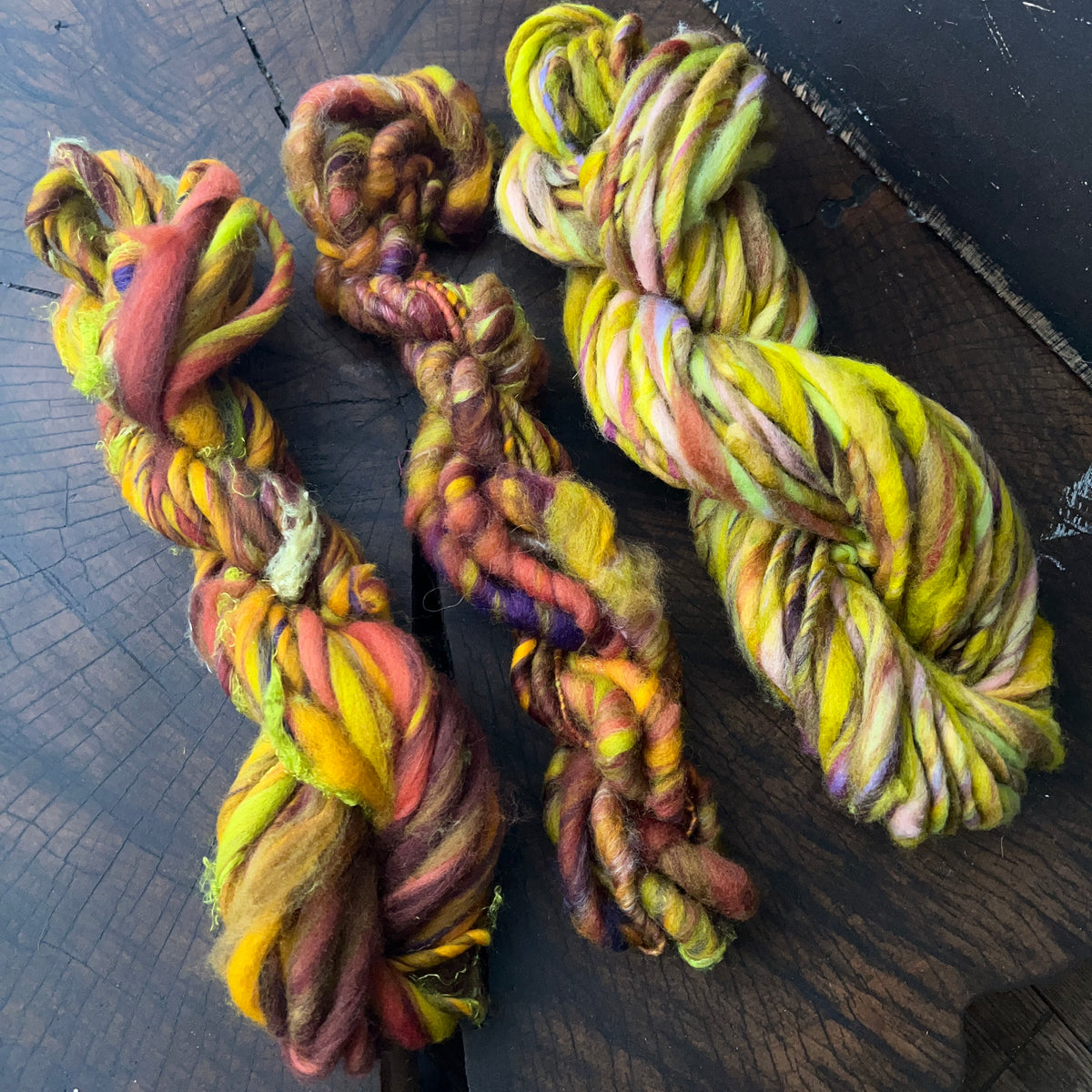 Set of 3 mini hand spun 2.6 oz