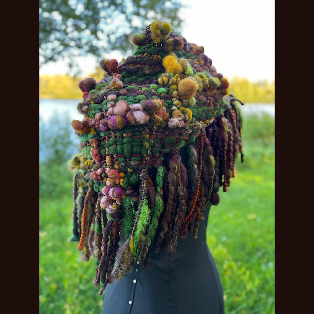 Woven shawl scarf 57” X 17”