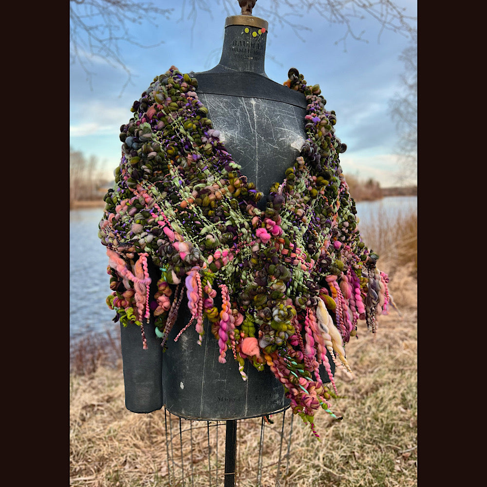 Woven shawl 82” X 37” 1 pound 1/2