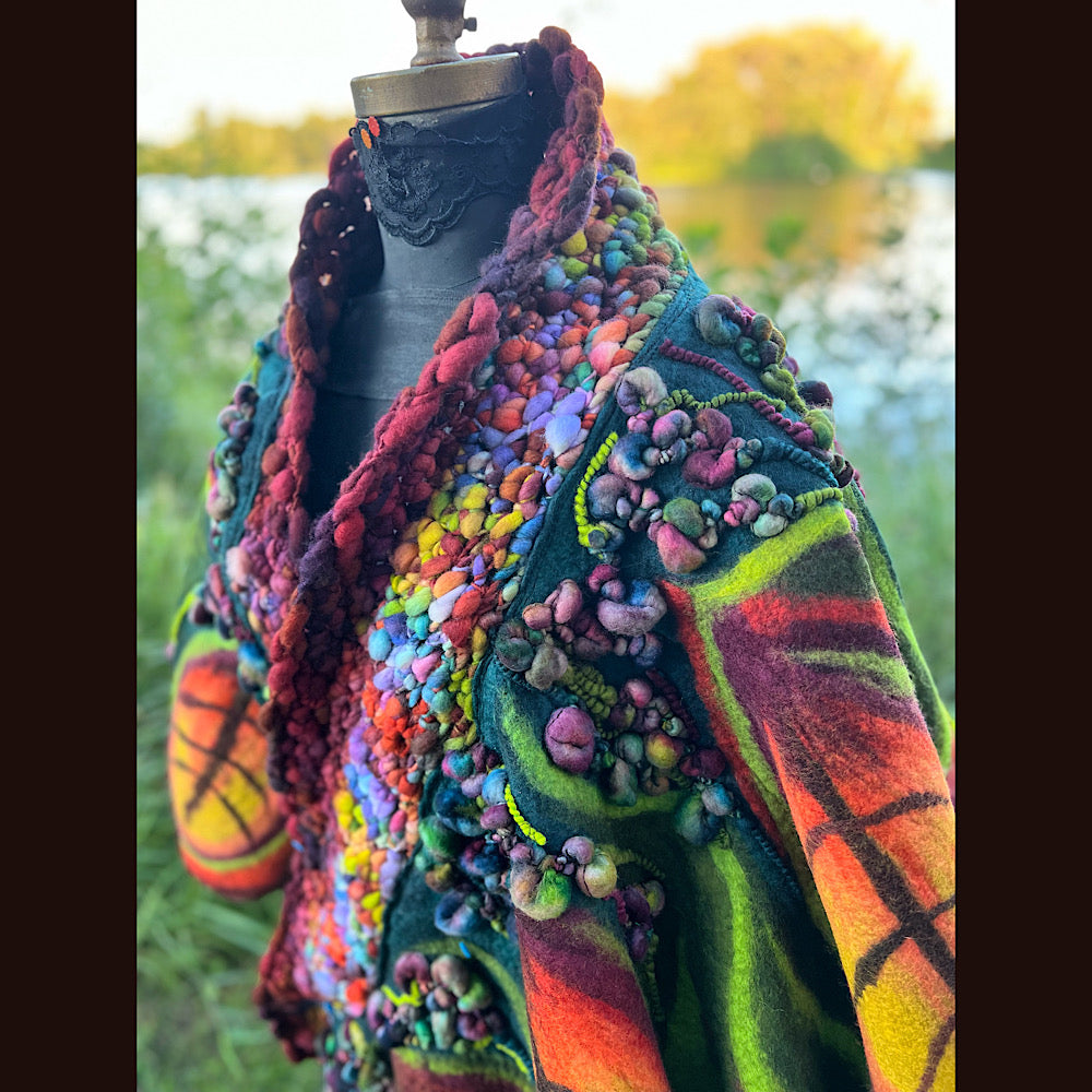 Felted Shawl 90” X 30”