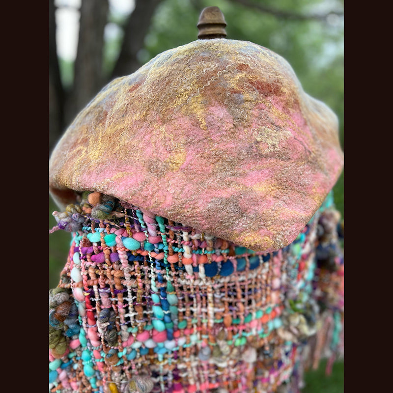 Woven shawl with hood 82â X 36â - Mynoush