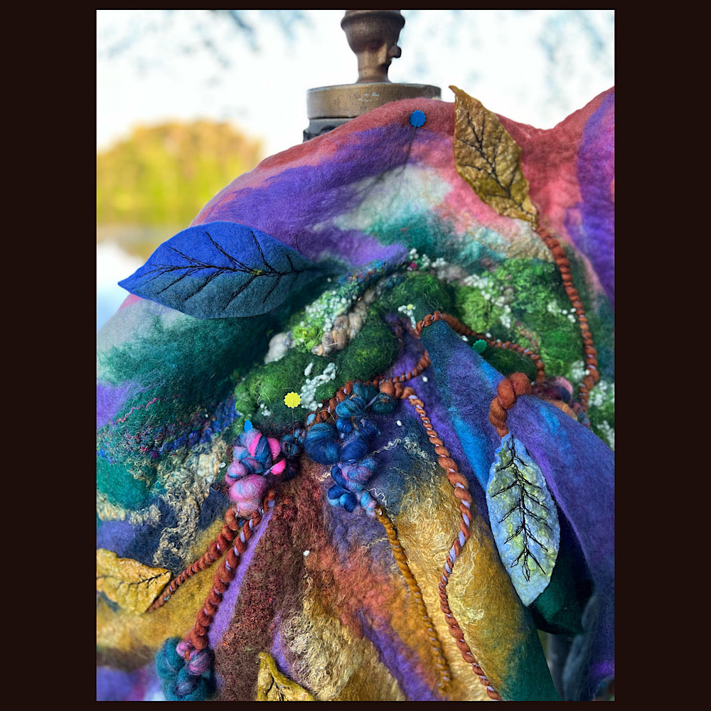 Felted Shawl 70” X 23”