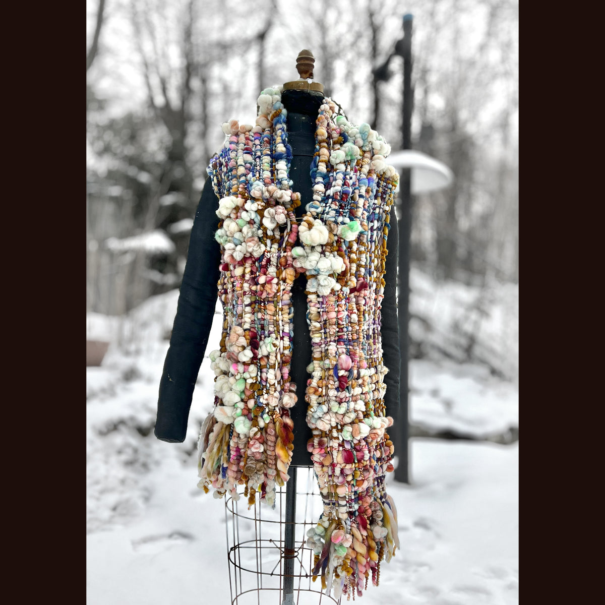 The Golden Rose Scarf 86” X 9”