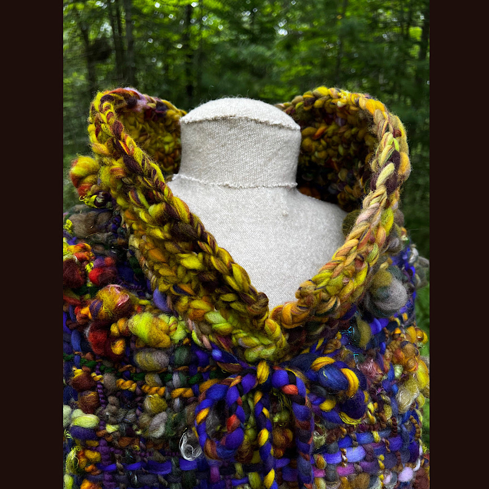 Woven capelet poncho size medium