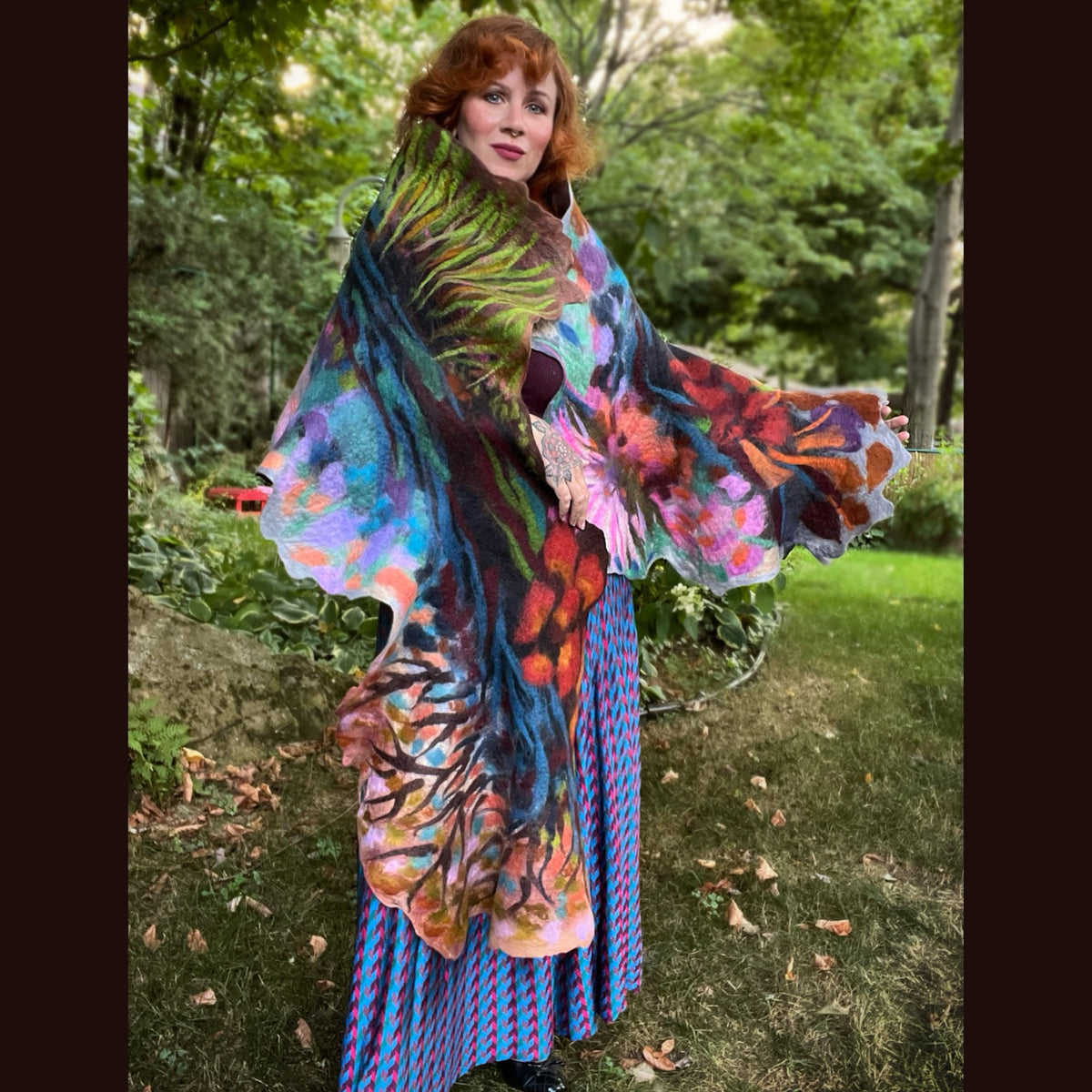 Felted Scarf 80” X 25”