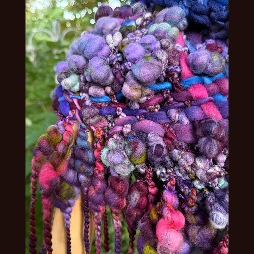 OOAK Hand woven wool handmade Scarf shawlette Small size