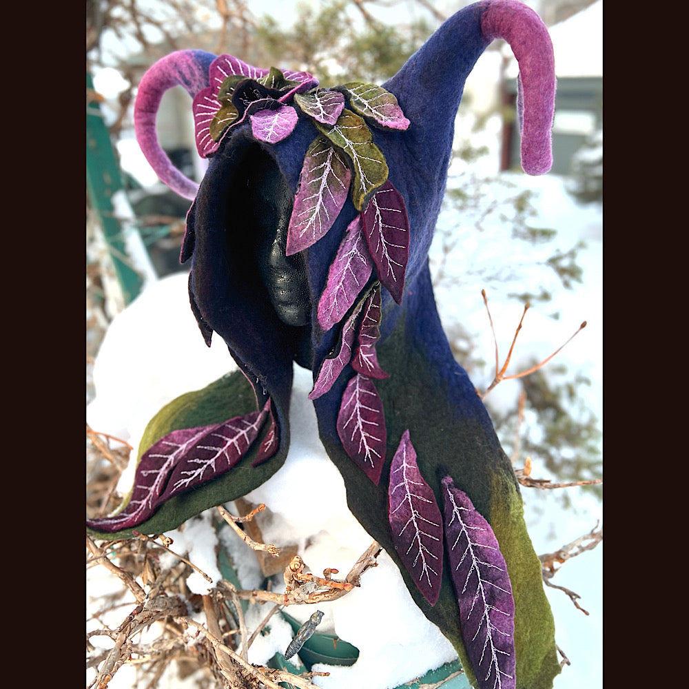 L’esprit des bois felted hood size 24” large