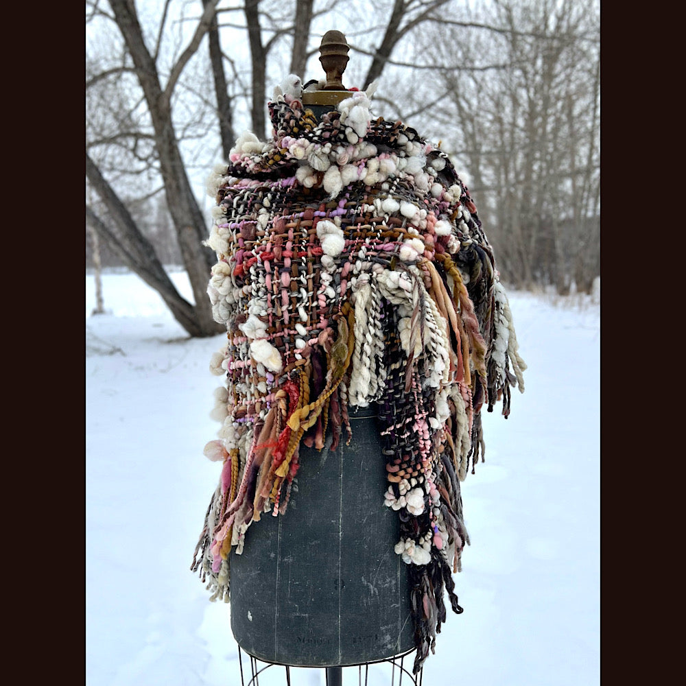 Woven shawl 84”X 34”