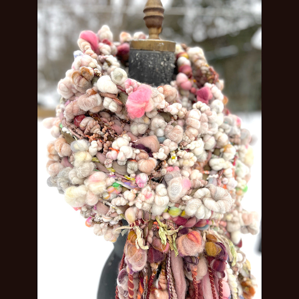 The Golden Rose Scarf 102” X 10” 1.7 pound!