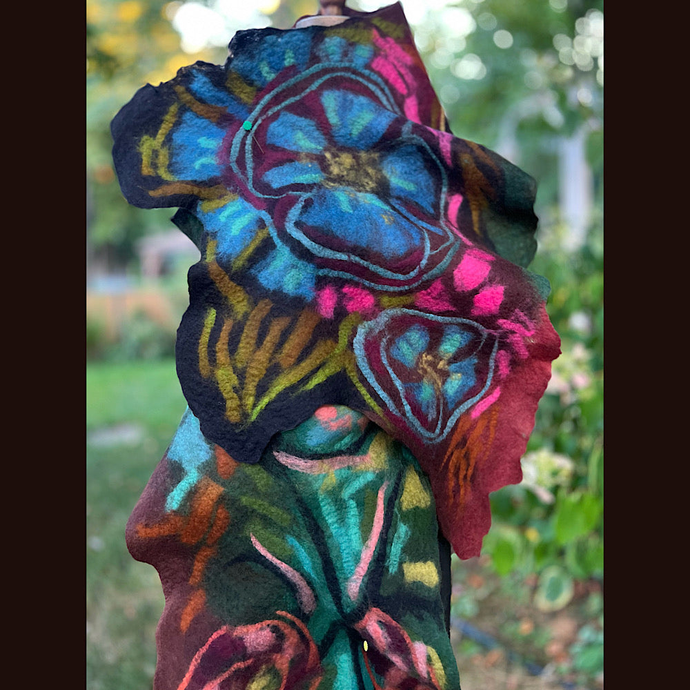 Felted Scarf 80” X 23”