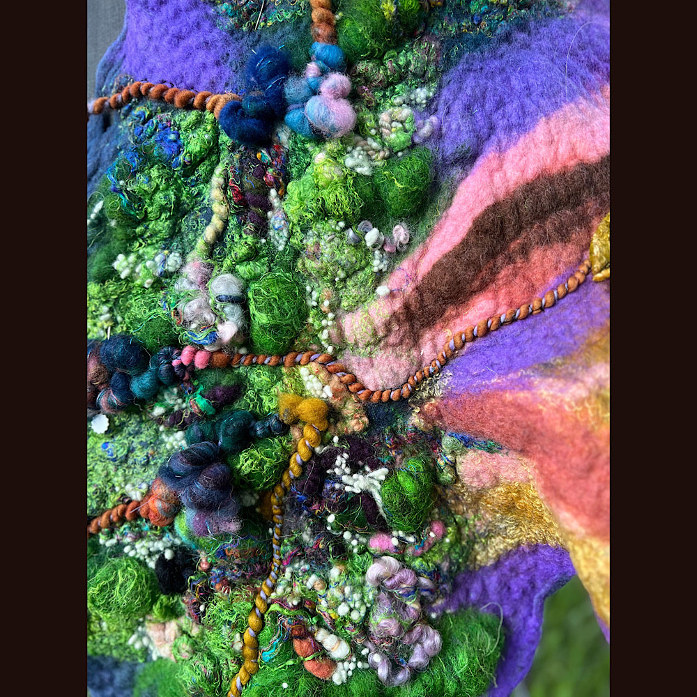 Felted Shawl 70” X 23”