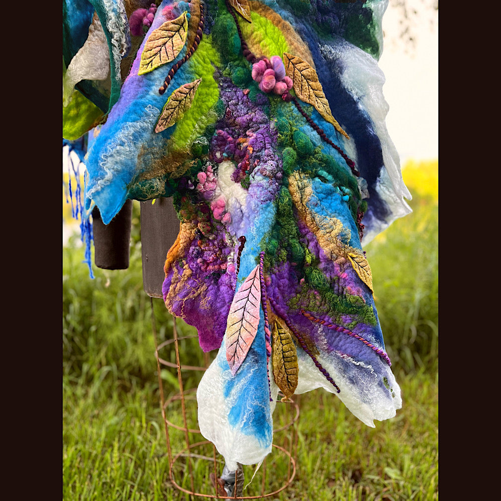 Felted Shawl 74”X 27”