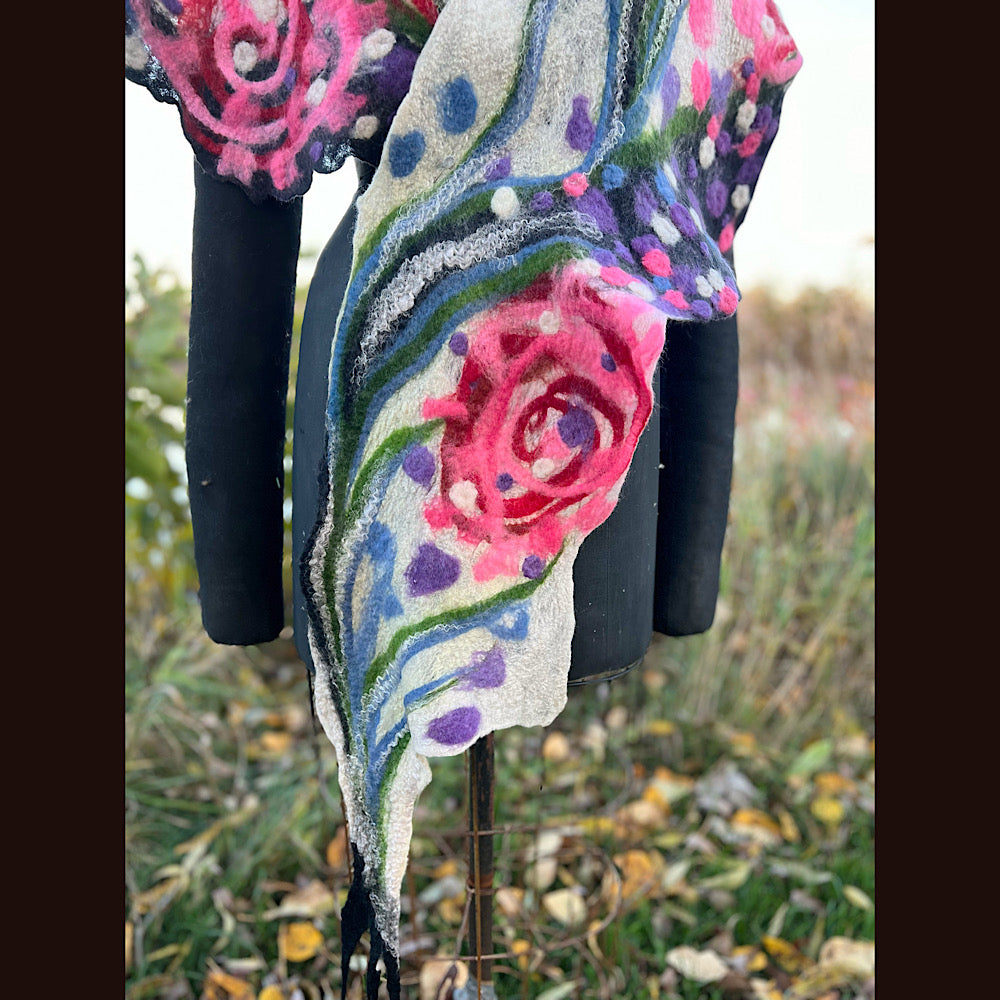 Felted Scarf 82” X 13”