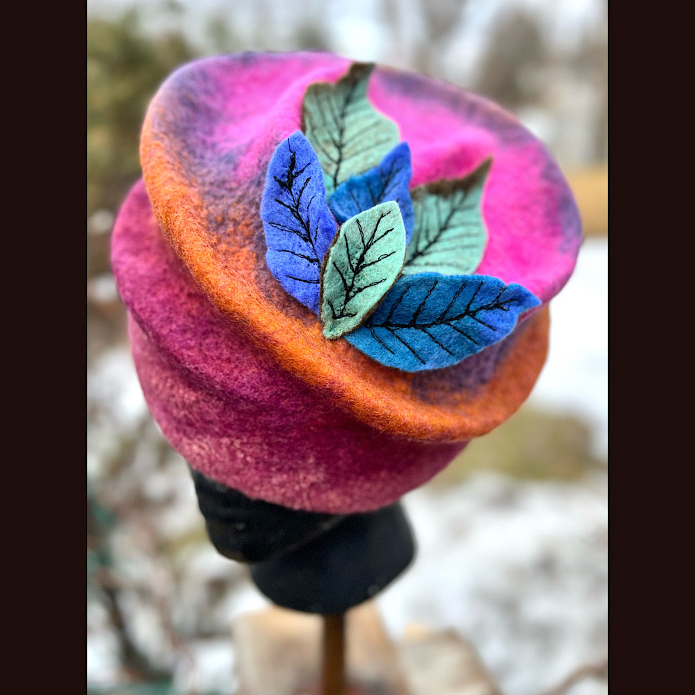 Felted top hat 23” 1/2 medium