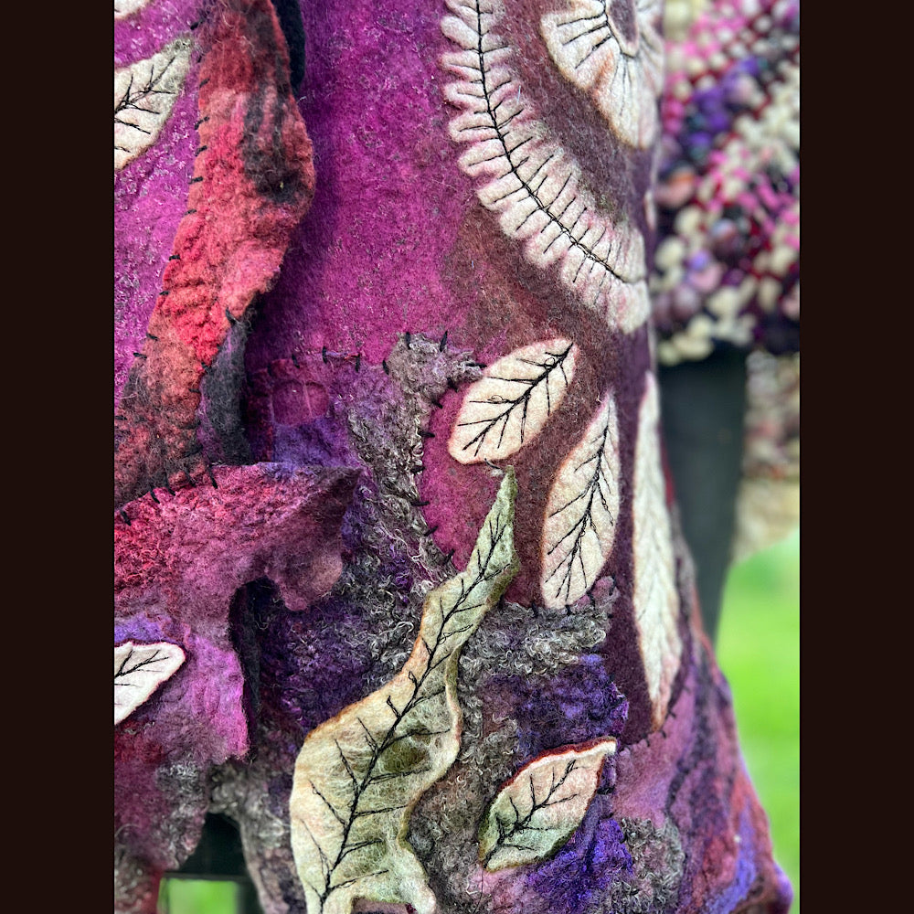 Felted adorned coat Size M-L